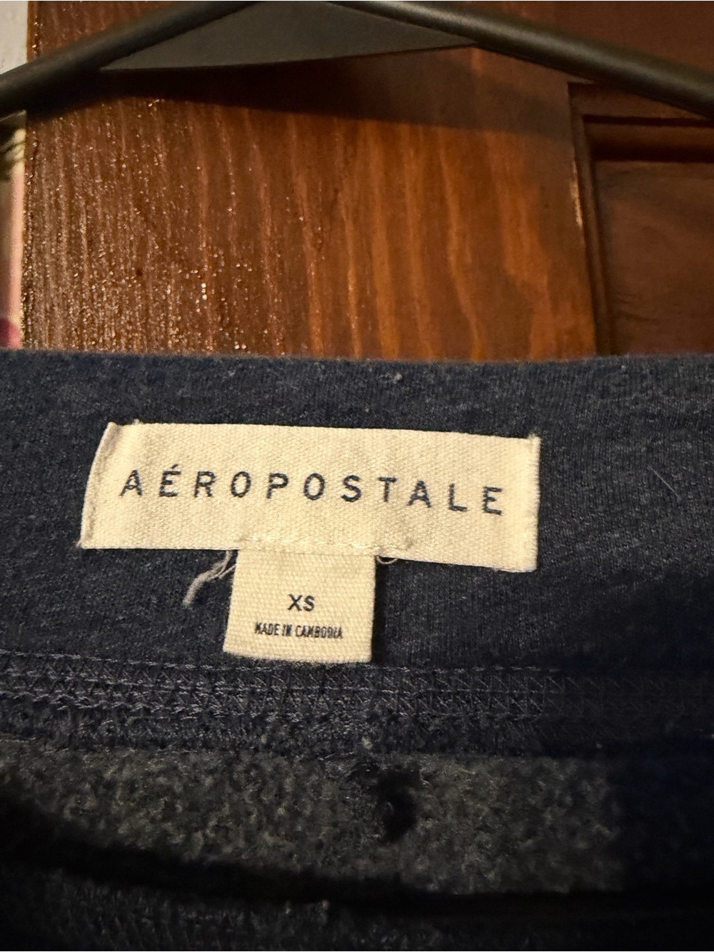 Y2K Aeropostale Navy Blue Cozy flare Sweatpants - Picture 4 of 4
